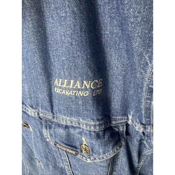 Denver Hayes Denim Jacket 44 Corduroy Collar Blanket Lined Vintage Workwear - Picture 2 of 9